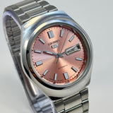 Seiko 5 - Custom Vintage Style Automatic Mens Watch 6309  Salmon Sunburst Dial