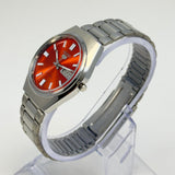Seiko 5 Automatic – Orange Sunburst Dial Vintage Style Day-Date Men’s Watch