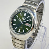 Seiko 5 - Custom Vintage Style Automatic Mens Watch 6309 Olive Green
