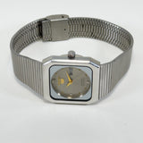 Vintage Seiko 5 - Automatic Women's Watch Square Case Grey Dial Japan