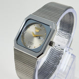 Vintage Seiko 5 - Automatic Women's Watch Square Case Grey Dial Japan