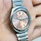 Seiko 5 - Custom Vintage Style Automatic Mens Watch 6309  Salmon Sunburst Dial